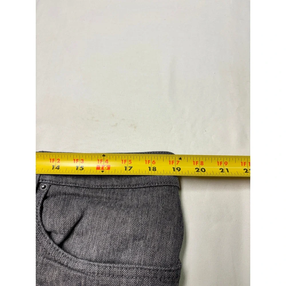 Teleria Zed Cobra 19 Grey Textured Pants Mens 38X29 Made in Italy Straight Leg